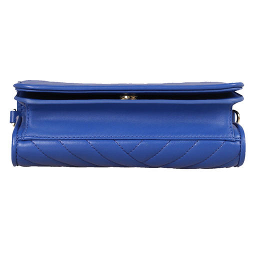 Tory Burch 汤丽柏琦 女士皮质单肩斜挎包 蓝色 55042 497 商品图2