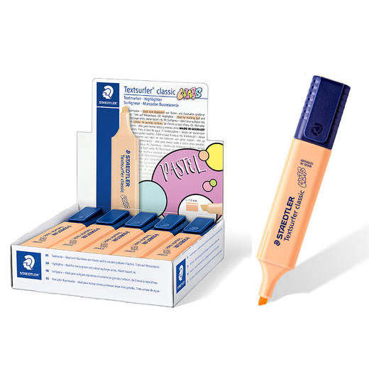 施德楼马卡龙喷墨隐形荧光笔364C标记记号笔划重点糖果色学生用 商品图0