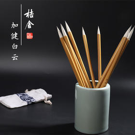 桔舍纯加健白云毛笔大中小号初学国画工笔画楷书入门中国传统画大小写意没骨山水设色染色分染清水笔软毫笔