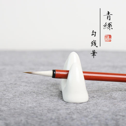 工笔画勾线笔 桔舍青丝勾线笔国画工笔花鸟山水人物佛像唐卡作品白描细节勾线 商品图0