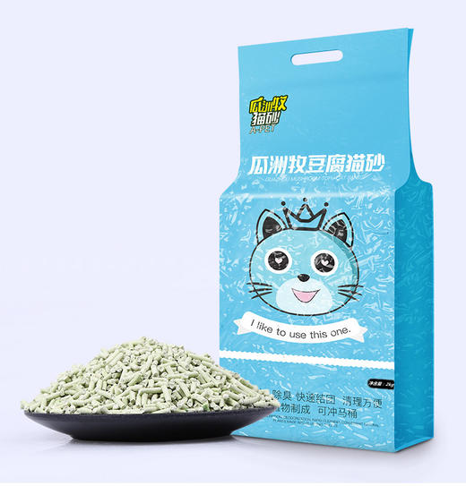 【猫砂】6L原味绿茶豆腐猫砂吸水结团活性炭低尘除臭猫沙 商品图4