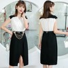 HRFS-WJ53189新款潮流时尚简约大方气质收腰配腰带性感连衣裙 商品缩略图1