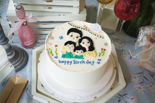 手绘一家四口（默认款式需要改动联系客服定制款） 商品图2