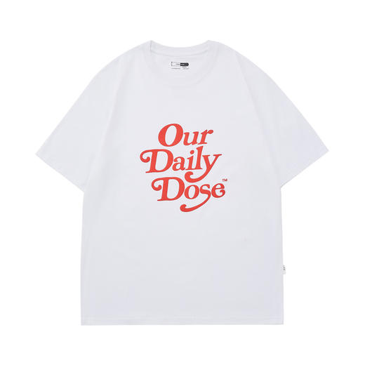 OURDAILYDOSE 原创潮牌发泡印花纯色宽松圆领休闲水洗短袖T恤男潮 商品图4