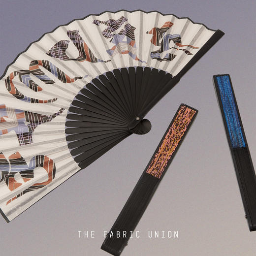 THE FABRIC UNION「海上梦旅」系列 印花丝绸折扇 商品图4