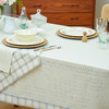 森系格纹饰边桌布田园日式长方形防水桌布 商品缩略图2