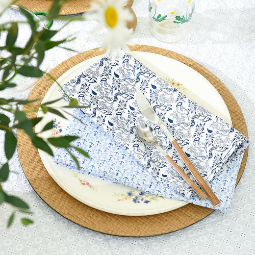 经典图案餐巾餐桌垫法式餐垫 商品图3