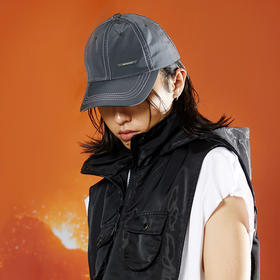 WHISTLEHUNTER(WSTHT)液态金属明线帽子 铁牌皱感亮面质感鸭舌帽