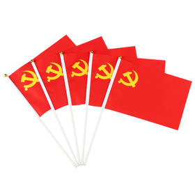 国产小党旗2Y20X30XDQ2Y 20X30 中国国旗党旗团旗五星红旗大红旗旗帜广告旗班旗公司旗