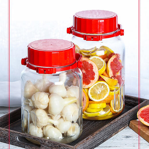 土耳其进口泡酒罐玻璃酵素瓶密封罐玻璃罐子密封储物罐储粮密封瓶 商品图4