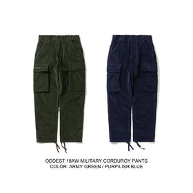 OURDAILYDOSE 18AW 日系复古大兜裤 水洗宽松灯芯绒休闲工装裤