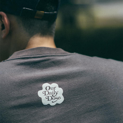 OURDAILYDOSE 原创潮牌发泡印花纯色宽松圆领休闲水洗短袖T恤男潮 商品图3