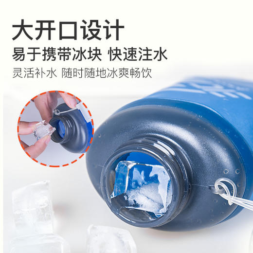 奥尼捷运动水壶便携式跑步软水壶保冷硅胶水壶户外保冰保温水壶SD27 商品图3