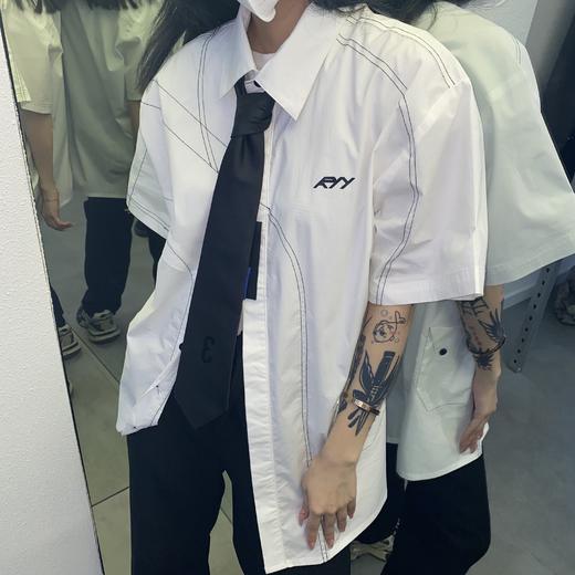 R-3MODE 周边基础黑色logo领带 商品图0