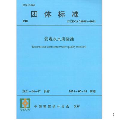 T/CECA 20005-2021 景观水水质标准 商品图0