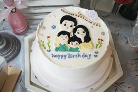 手绘一家四口（默认款式需要改动联系客服定制款）