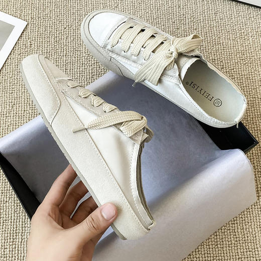 妃伊斯西班牙风小众薄款绸缎小白鞋 四款合集 商品图6