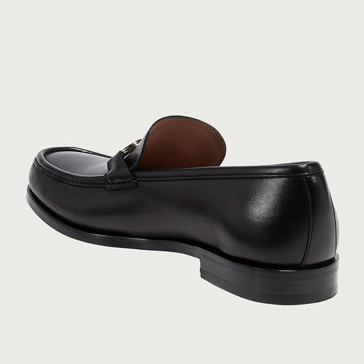 【二】FERRAGAMO 菲拉格慕 男士带GANCINI装饰的莫卡辛鞋 黑色 712557 商品图2