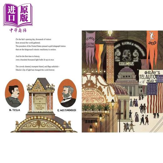 中商原版 Julia Sarda A Life Electric Story Of Nikola Tesla 尼古拉 特斯拉的故事英文原版进口图书故事绘本儿童读物5 9岁 中商进口商城