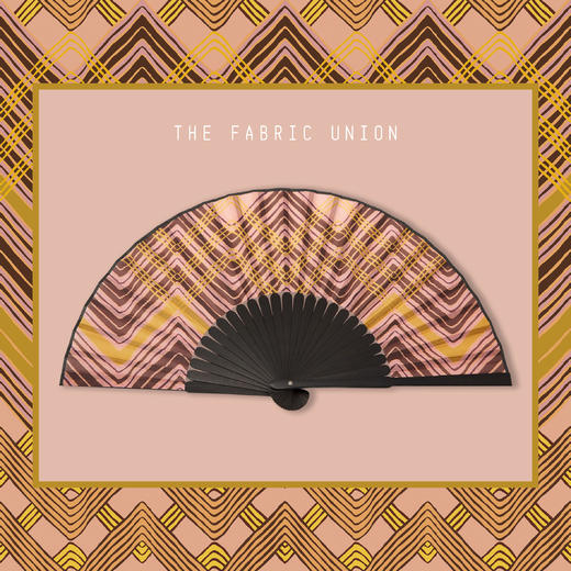 THE FABRIC UNION「海上梦旅」系列 印花丝绸折扇 商品图2