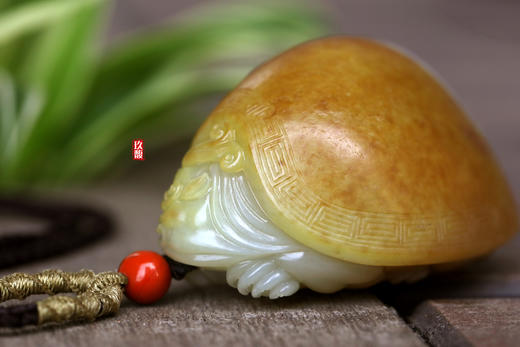 和田玉（白玉）籽料挂件-- 龙龟 69g 商品图4