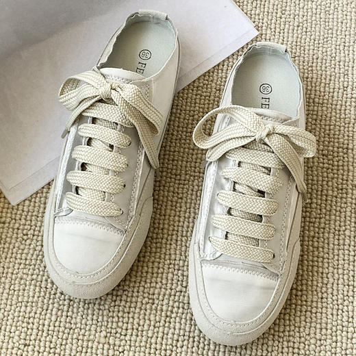 妃伊斯西班牙风小众薄款绸缎小白鞋 四款合集 商品图7