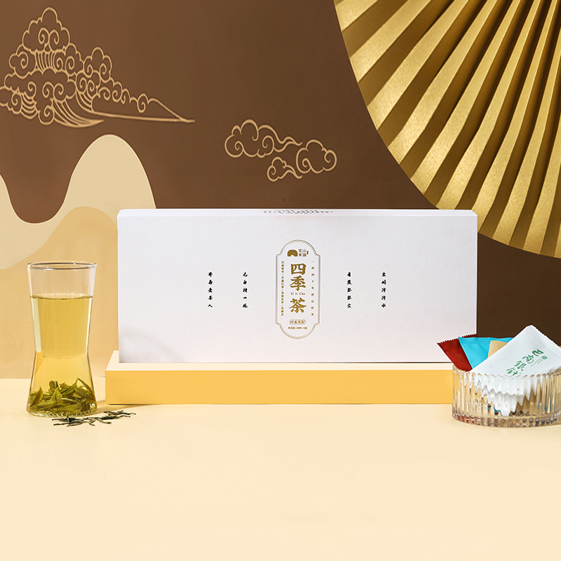 【四季茶160g】 巴南银针+老鹰茶+茉莉花茶+巴渝红茶/时尚礼盒