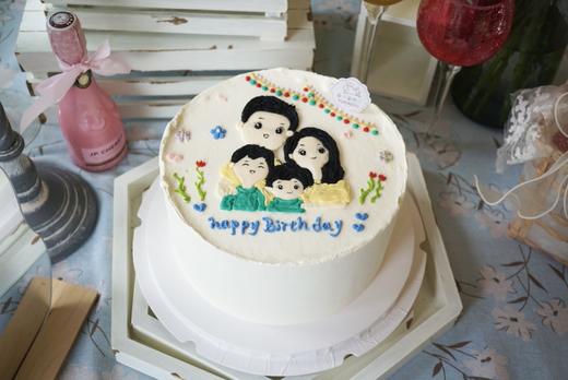 手绘一家四口（默认款式需要改动联系客服定制款） 商品图1