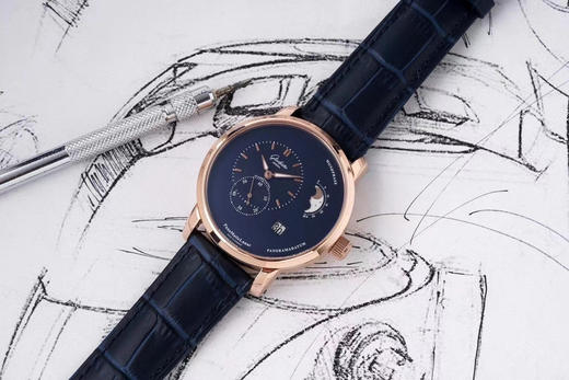 格拉苏蒂 原创偏心系列 AI“德味儿”的腕表———格拉苏蒂原创90偏心大日历 商品图1