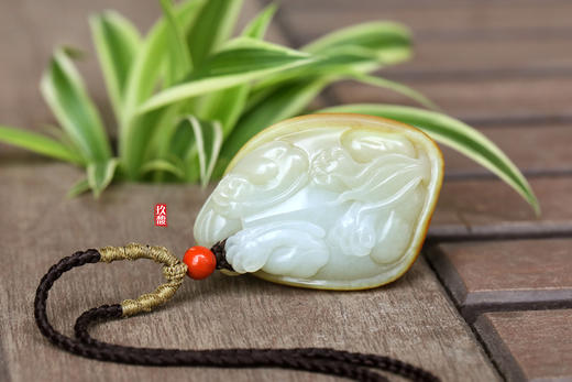 和田玉（白玉）籽料挂件-- 龙龟 69g 商品图6