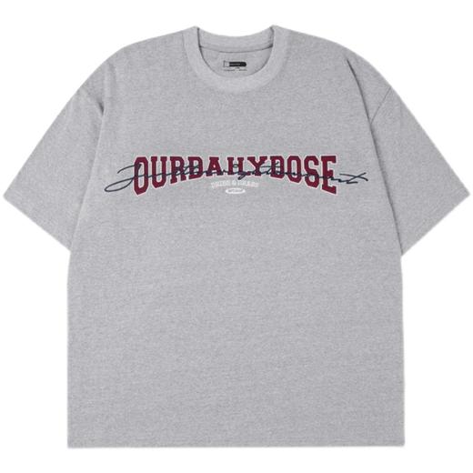 OURDAILYDOSE 21SS 原创潮牌重磅刺绣宽松cityboy圆领麻棉短袖T恤 商品图4