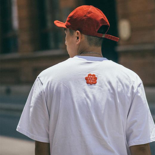 OURDAILYDOSE 原创潮牌发泡印花纯色宽松圆领休闲水洗短袖T恤男潮 商品图1