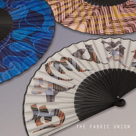 THE FABRIC UNION「海上梦旅」系列 印花丝绸折扇