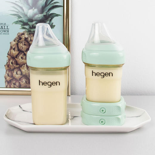 Hegen婴儿奶瓶150ml+240ml 小礼盒（绿色） 商品图0