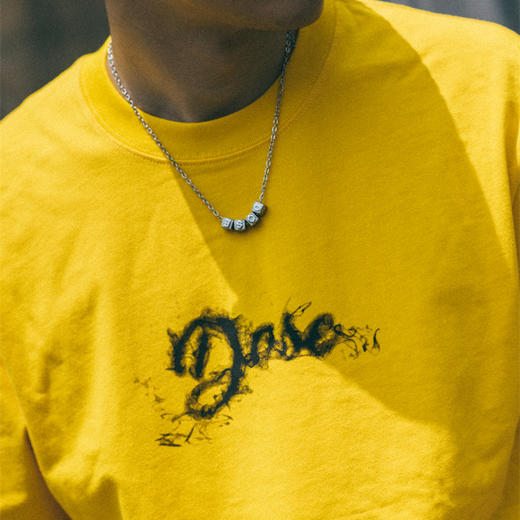 OURDAILYDOSE 原创潮牌烟雾效果印花 宽松休闲纯色圆领短袖T恤男 商品图1