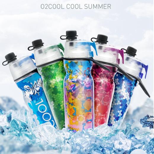 「户外健身保冷喷雾水壶」美国O2COOL运动健身喷雾水杯户外水壶杯降温消暑夏季户外保冷随身 商品图3