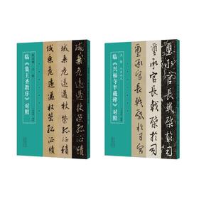 名家临名帖系列王铎、八大山人临《兴福寺半截碑》赵孟頫、王铎临《集王圣教序》对照——河南美术出版社