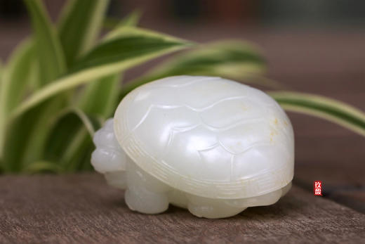 和田玉（羊脂白玉）籽料挂件-- 龙龟 44.5g 商品图3