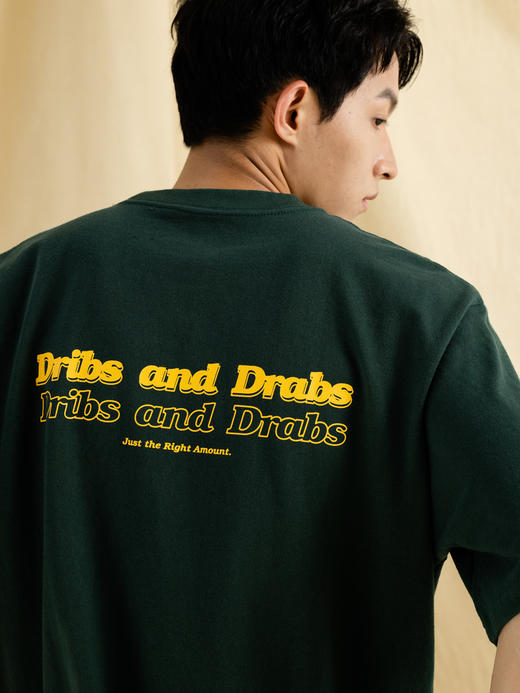 OURDAILYDOSE 21SS原创潮牌重磅麻棉水洗标语字母口袋圆领短袖T恤 商品图0