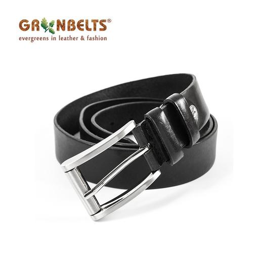 德国GREENBELTS经典休闲商务牛皮腰带黑色sandro35L1010 商品图1