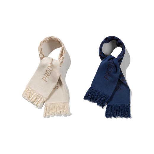 OURDAILYDOSE 19AW SCARF 原创拼色格子提花防寒保暖针织毛线围巾 商品图4