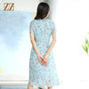 佐尔美夏季新款乔其印花桑蚕丝连衣裙E12LS46 商品缩略图4