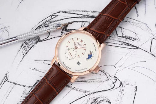 格拉苏蒂 原创偏心系列 AI“德味儿”的腕表———格拉苏蒂原创90偏心大日历 商品图1