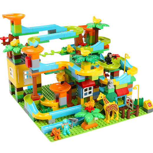 费乐粒树林滑道（彩盒装）200颗1608拼装益智玩具桌游 商品图4