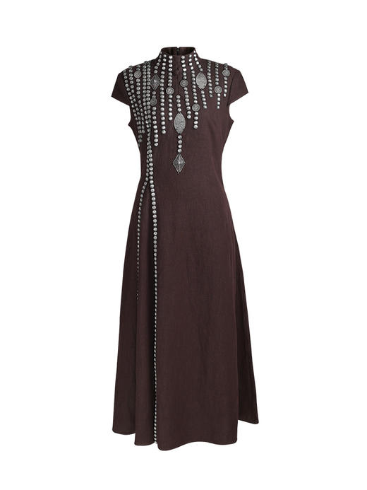 零珠片玉棉麻连衣裙 |杨老师经典款 | 现货 商品图10