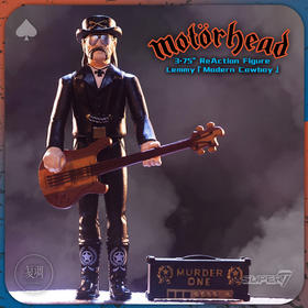 现货 Super7 Motorhead Lemmy Modern Cowboy 摩托头乐队 复古挂卡 潮流玩具 摆件