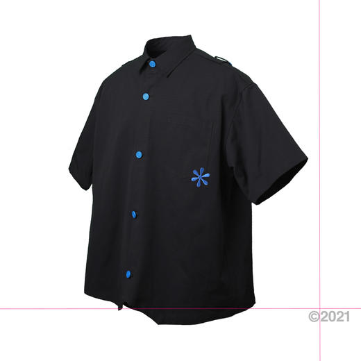 COC CUBE 2021SS 金属定制扣符号刺绣短袖衬衣 商品图3