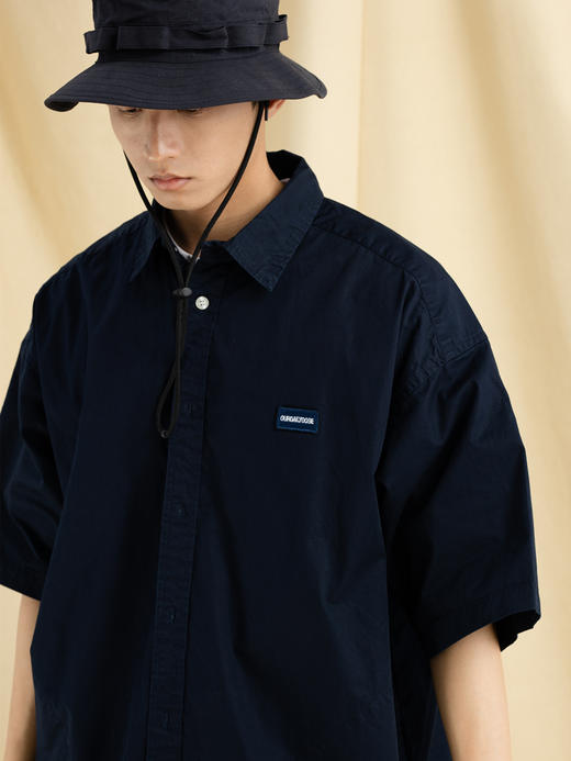 OURDAILYDOSE 21SS 原创夏季新款日系宽松Cityboy风素色短袖衬衫 商品图1