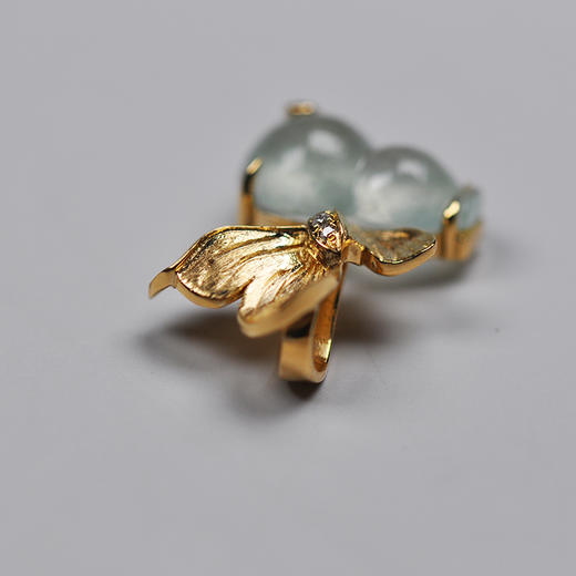 「杏福一世」翡翠葫芦吊坠【定制】 商品图2