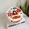 女生+祝福语手绘蛋糕-低糖处理无添加 商品缩略图1